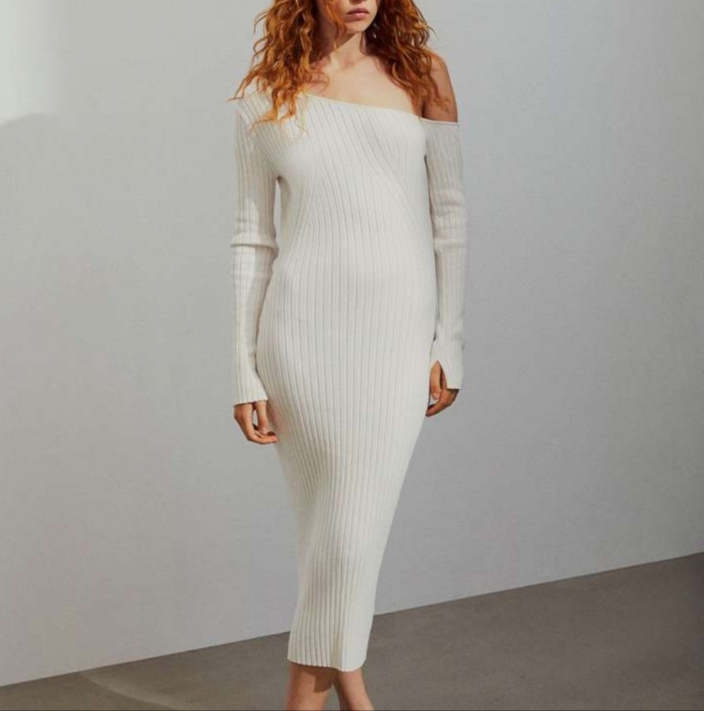 Xs H&M rib knit dress NEW WITH TAGS